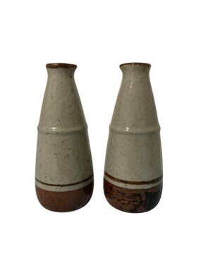 Vintage Japanese Otagiri Set Of 2 Saki Bottles Or Oil And Vinegar Jars